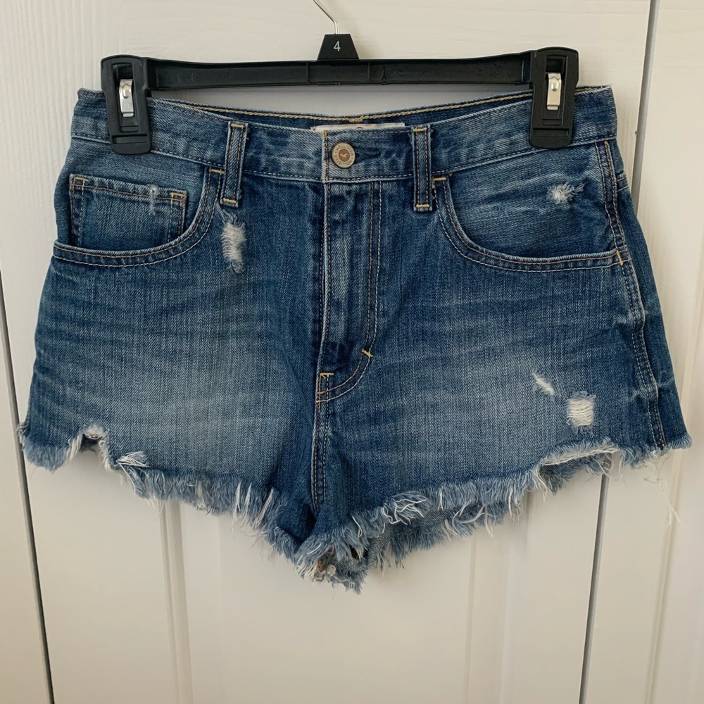High-waisted Hollister denim shorts